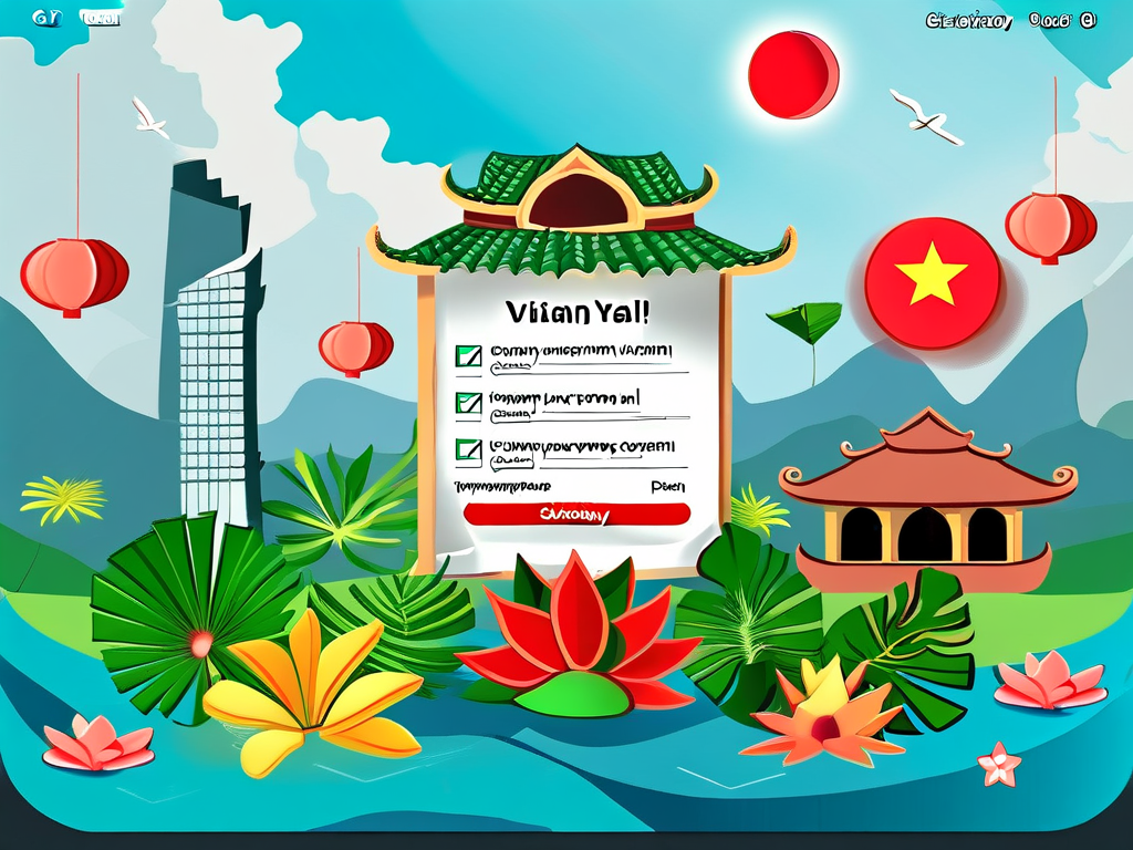 越南电子签证申请界面